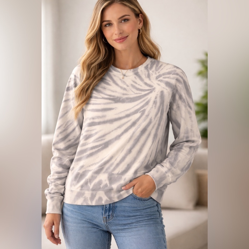 LUCKY BRAND TYE DIE LIGHTWEIGHT SWEATSHIRT SIZE MEDIUM NWT